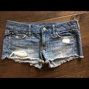 American Eagle cut off, distressed jean shorts